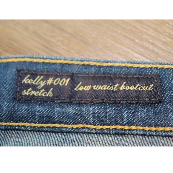 Citizens of Humanity Kelly Bootcut Jeans Low Rise Stretch Blue USA Made Size 27 - Picture 5 of 9